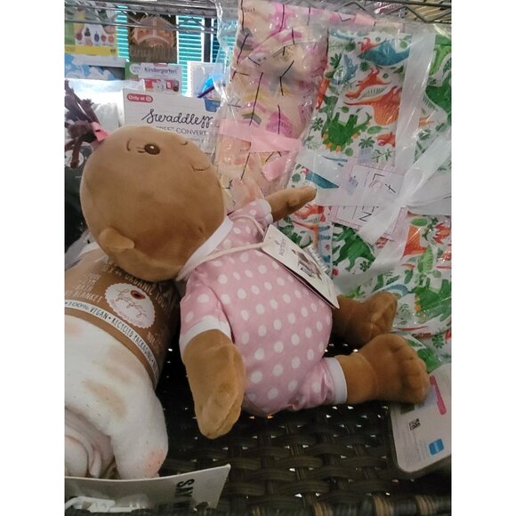 Warmies Snuggable Pink Polka Dot Baby Doll Plush Microwaveable Lavender Scented - Picture 6 of 7